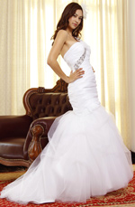 eDressit Pure White Glorious Wedding Gown