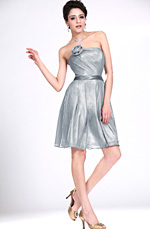 eDressit Neu Trägerlos Grau Brautjunfer's Kleid (07110908)