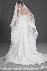 eDressit 2012 Nouveautés Charmante Dentelle Blanc Voiles de Mariée (19120207)