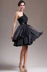 eDressit 2013 Neu Ein Schulter Schwarz Cocktail Kleid Party Kleid (04134800)