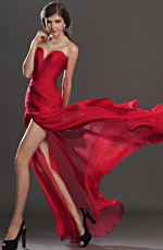 eDressit 2013 Neue Artikel Schick Faltig Oberkörper Rot Abendkleid (00120502)