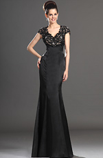 eDressit 2013 Nouveautés Magnifique V-décolleté Noire Robe Mère de Mariée (26133100)