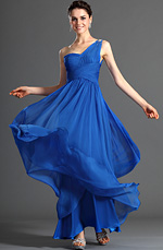 eDressit Wunderbares Ein Schulter Blau Abendkleid (00120605)