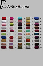 eDressit Shiny Heavy Satin Color Chart