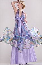 eDressit Floral Halter Evening Dress