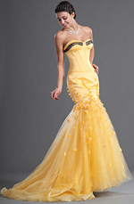 eDressit Fantastic Sweetheart and strapless Yellow Evening Dress (02122203)