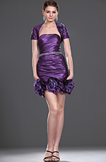 eDressit  Neue Artikel Attraktiv Traegerlos Cocktail Kleid mit Bolero (04114406)