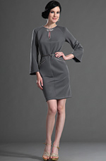 eDressit Gorgeous Grey Party Dress Day Dress (03123608)