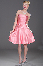 eDressit Trägerlos  Elegant rosa Brautjunferdkleid (07100901)