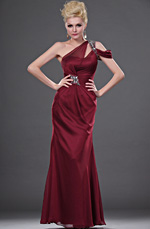 eDressit Neu Stilvoll Ein-Schulter mit Steine Abendkleid (00112217)