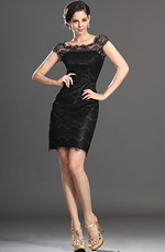 eDressit 2013 Neu Artikel Wunderbar Spize Klein Schwarz Cocktail Abendkleid Ballkleid (03130400)