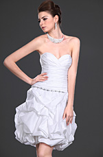 eDressit New Adoral White Strapless Party Dress (04115107)