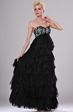 eDressit Sweetheart Robe de Soiree / Bal Noire (00113700)