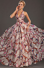 eDressit 2013 Nouveauté Superbe Décolleté V-cut Imprimé Tissu Robe de Soirée (00132668)