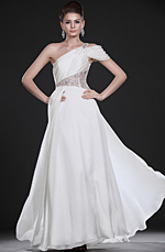 eDressit  New Amazing White One Shoulder Evening Dress (00117107)