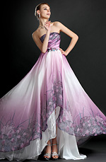 eDressit New Strapless Printed Evening Dress (00121568)