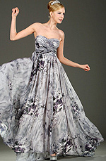 eDressit Strapless Floral Evening Dress