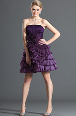 eDressit Elégante Sans Bretelle Violet Robe de Cocktail (04121806)