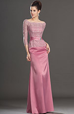 eDressit 2013 Nouveautés Charmante Manches Longues Rose Robe Mère de Mariée (26132401)