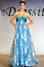 eDressit Charming Floral Strapless Evening Dress