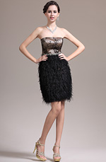 eDressit 2013 Nouveauté Superbe Sans Bretelle Noire Robe de Cocktail Robe de Gala(04135700)
