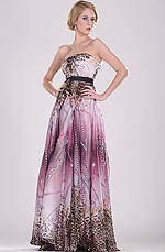 eDressit Strapless Floral Evening Dress