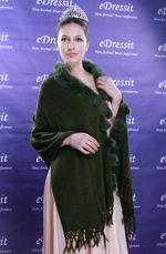 eDressit Deep Green Shawl/Wrapa/Bolero