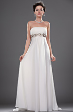 eDressit New Elegant Charming Strapless Beaded Wedding Gown (01110807)