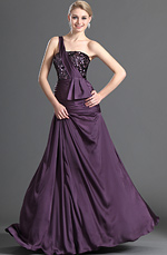 eDressit Shiny Purple One Shoulder Evening Dress (00123006)