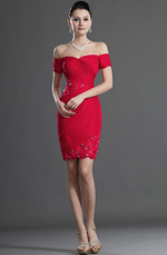 eDressit Off Epaule  Avec Dentelle Rouge Robe de Cocktail (04124202)