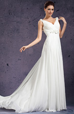 eDressit 2013 Nouveauté V-décolleté Fleurs Robe de Soirée  Robe de Mariée (01130807)