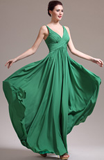 eDressit 2013 Nouveauté Adorable Verte Sexy V-décolleté Robe de Soirée (00137404)