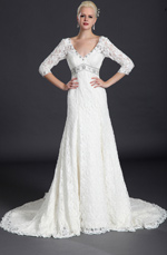 eDressit Charmante Avec Manches Robe de Mariée (01121007)