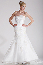 eDressit Graceful Strapless Wedding Gown