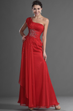 eDressit Agréable Bretelle Seule Rouge Robe de Soirée (00129402)