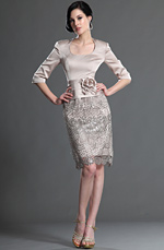 eDressit Elegant Sleeves Mother of the Bride Dress (26125814)