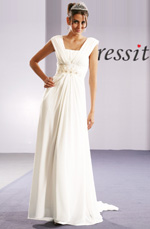 eDressit Elegant White Evening Dress