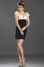 eDressit 2013 Neu Graziös Kappe Ärmeln Tag Kleid (03130114)