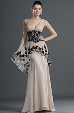 eDressit Charming V-Cut Black Lace Evening Dress (02120914)