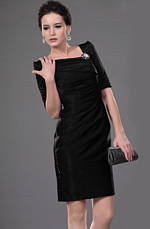 eDressit New Style Black Pleated Office Dress Cocktail Dress