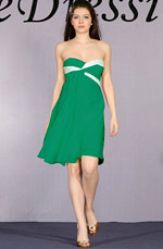 Clearance Sale !eDressit Beige Cute Strapless Cocktail Dress