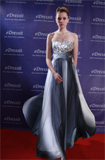eDressit Elegant trägerlos Glanz Abendkleid (00096356)