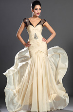 eDressit 2013 Neu Modisch Sexy V-Ausschnitt Schwarze Spitze Abendkleid (02130524)