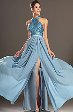 eDressit 2013 Nouveautés Charmante Paillettes Bleu Robe de Soirée (00130132)