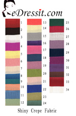 eDressit Shiny Crepe Chiffon Color Chart (60110103)