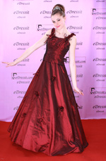eDressit Red Ball Gown Bridesmaid Evening Dress