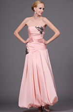 eDressit  New Pink Strapless Ruched Evening Dress