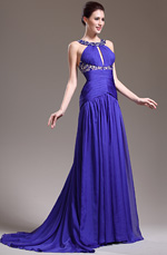 eDressit 2013 Neu Stilvolle Halter Straßsteine Halsausschnitt Abendkleid Brautkleid (02132605)