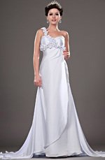 eDressit New Elegant Wedding Dress with Flowers (01111207)