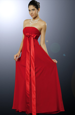 eDressit Shakira Red Strapless Bridesmaid Dress
